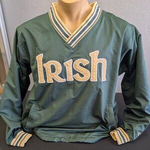Vintage Notre Dame Fighting Irish Pullover Windbreaker Champion Spellout Medium